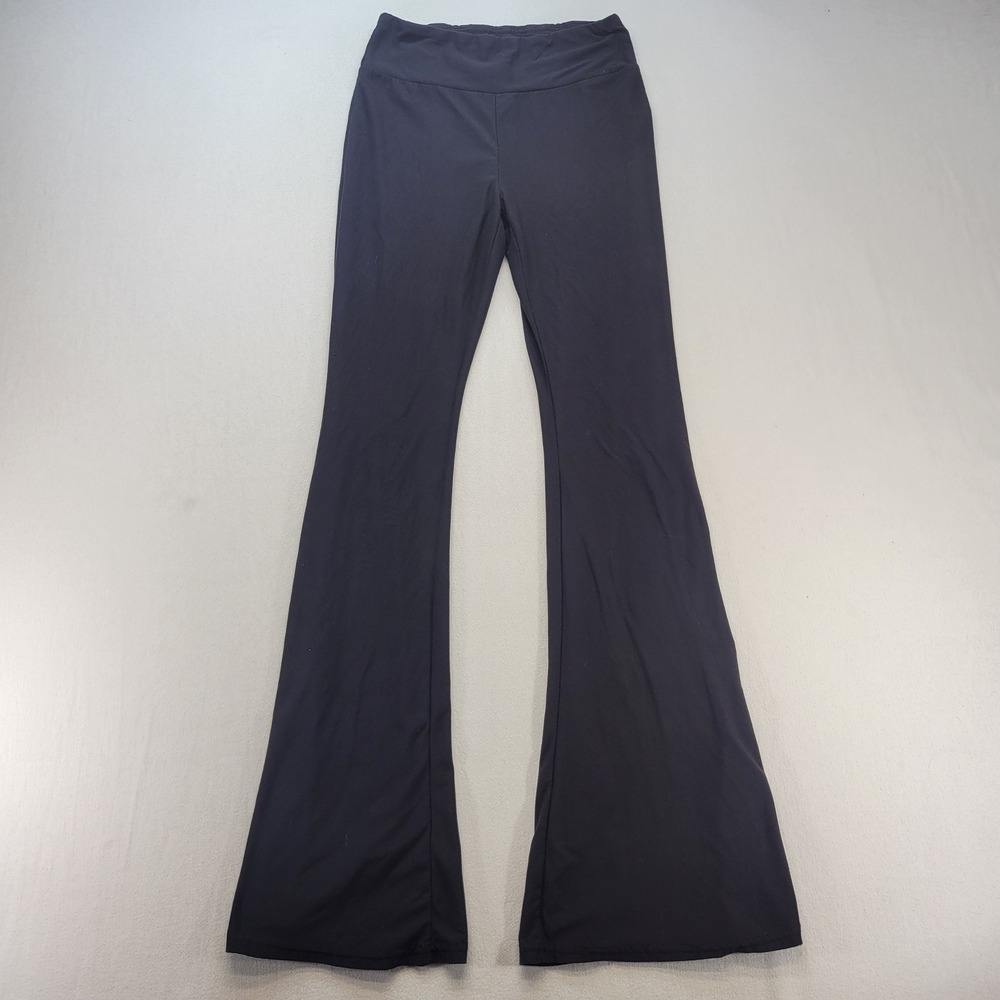 No Boundaries Flare Leggings Womens Small Black Yoga High Waist Stretch